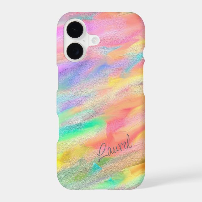 Abstract Bright Rough Color iPhone Case (Back)