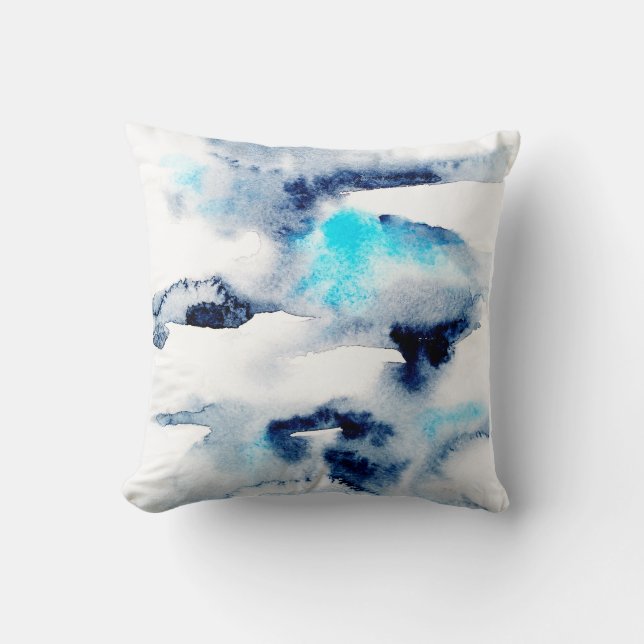 Abstract bright watercolour texture. throw pillow (Front)