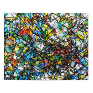 Abstract broken glass art jigsaw puzzle