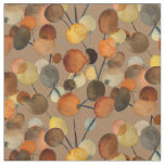 Abstract brown Autumn Earth Tree art Fabric