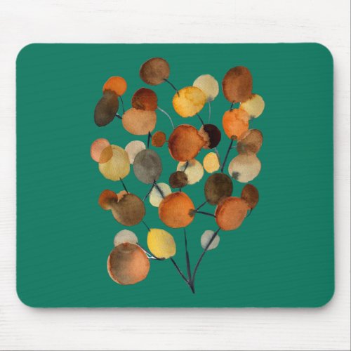 Abstract brown Autumn Earth Tree art Mouse Pad