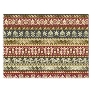 Abstract Brown Aztec  Tissue Paper