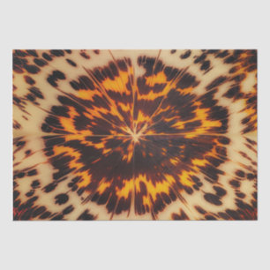Abstract Brown & Black Texture Chic TortoiseShell Tissue Paper