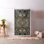 Abstract brown, dark gray texture pattern fabric