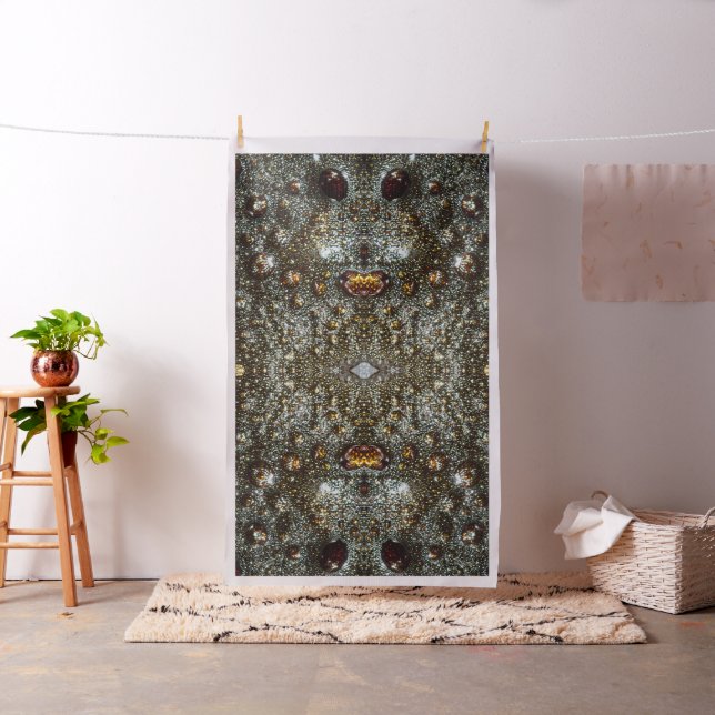 Abstract brown, dark gray texture pattern fabric (In Situ)