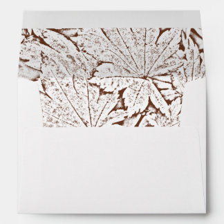 Abstract Brown Fall Maple Leaves Envelope