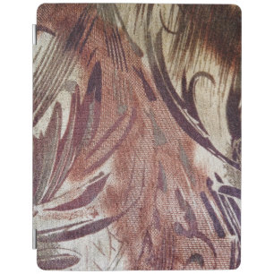Abstract Brown Floral Design 2 iPad Smart Cover