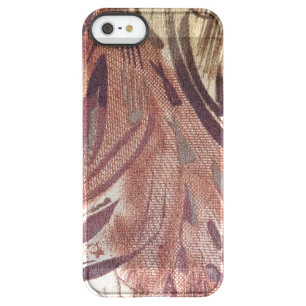 Abstract Brown Floral Design 2 Permafrost iPhone SE/5/5s Case
