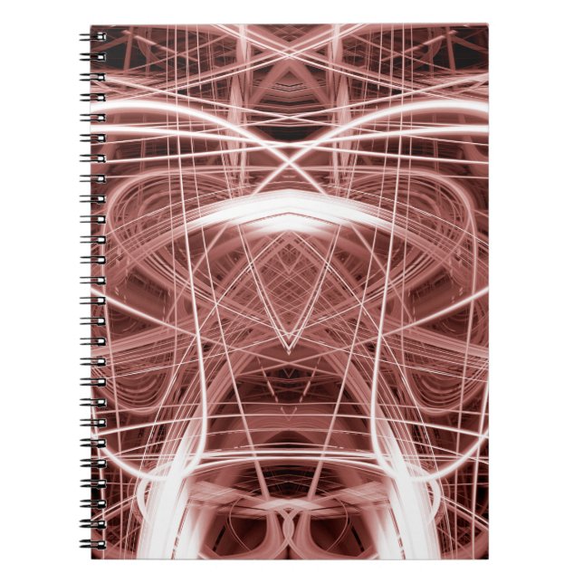 Abstract brown light trails notebook (Front)