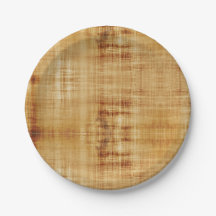 Abstract, Brown Paper Plate