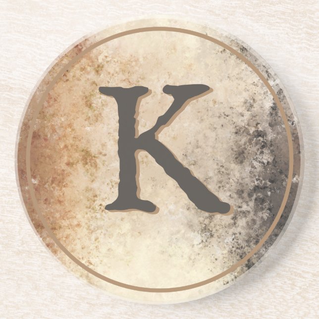 Abstract Brown Tone Coaster (Front)