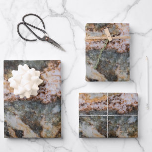 Abstract brown white grungy rock texture wrapping paper sheets