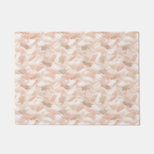 Abstract Brush Stroke Pattern Doormat