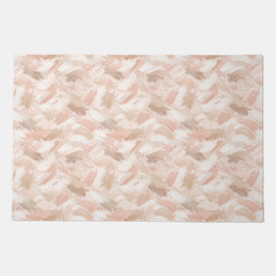 Abstract Brush Stroke Pattern Doormat