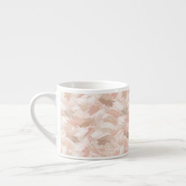 Abstract Brush Stroke Pattern Espresso Cup (Left)