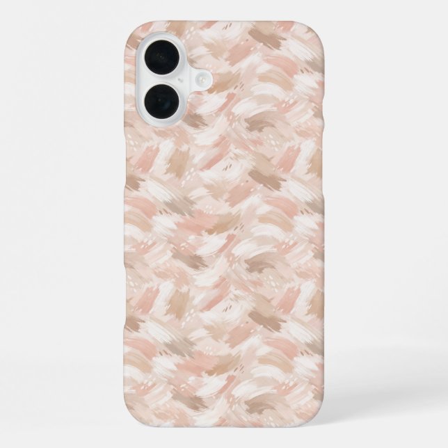 Abstract Brush Stroke Pattern iPhone Case (Back)