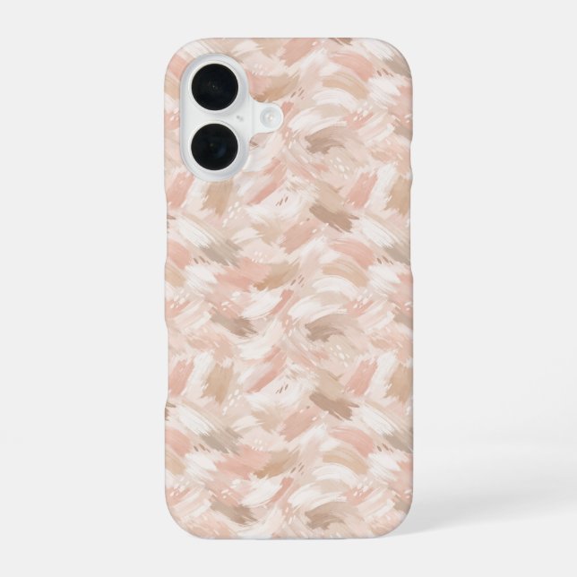 Abstract Brush Stroke Pattern iPhone Case (Back)