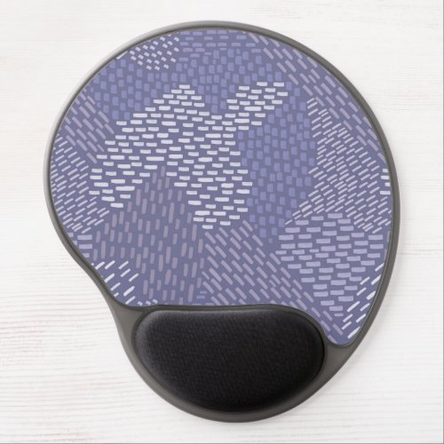 Abstract Brush Strokes Lilac Purple Wrist Rest Gel Mouse Pad