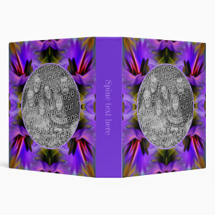 Abstract Brush Swirls Frame Create Your Own Photo  3 Ring Binder