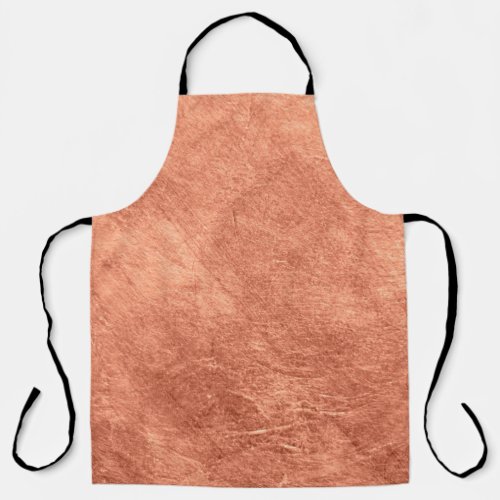 Abstract brushed copper surface metallic texture  apron
