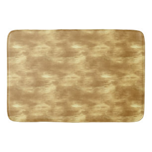 Abstract Brushed Gold Texture Bath Mat
