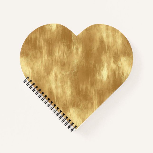 Abstract Brushed Gold Texture Notebook (Front)