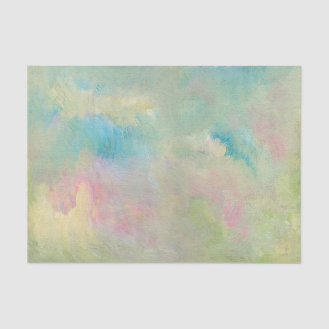 Abstract Brushstrokes Pastels Tissue Paper (Front)