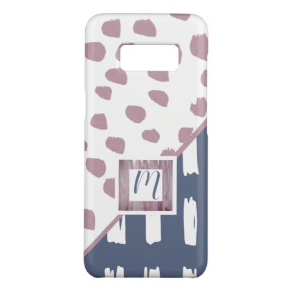 Abstract Brushy Dots and Checks All Mauvey-Like Case-Mate Samsung Galaxy S8 Case