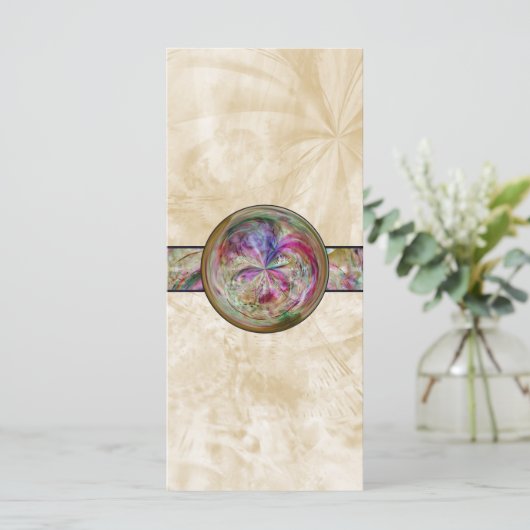 Abstract Bubble Mandala With Ribbon (Standing Front)