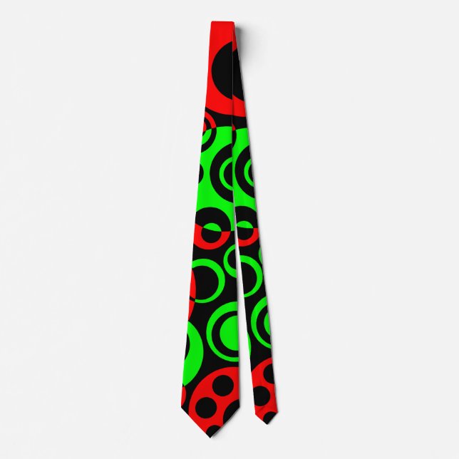 Abstract Bubbles 01 Neck Tie (Front)