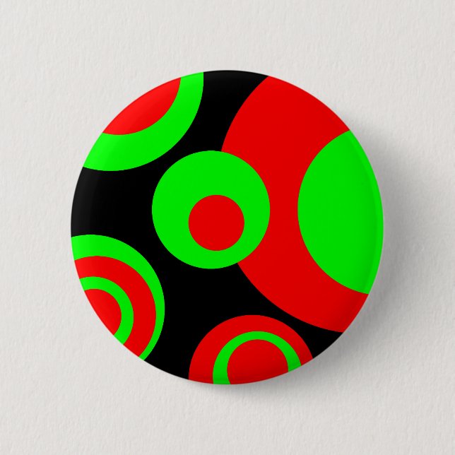 Abstract Bubbles 01 Pinback Button (Front)