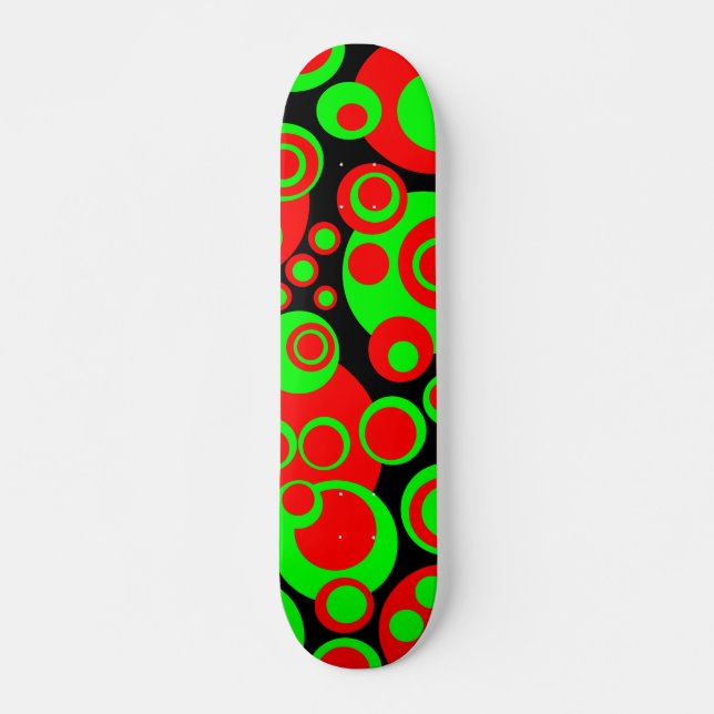 Abstract Bubbles 01 Skateboard Deck (Front)