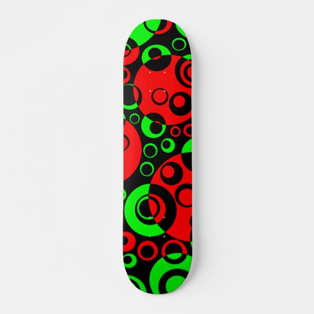 Abstract Bubbles 02 - V2 Skateboard Deck (Front)