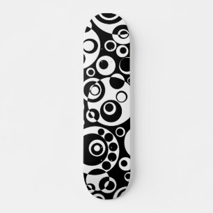 Abstract Bubbles 03 - B/W Skateboard Deck