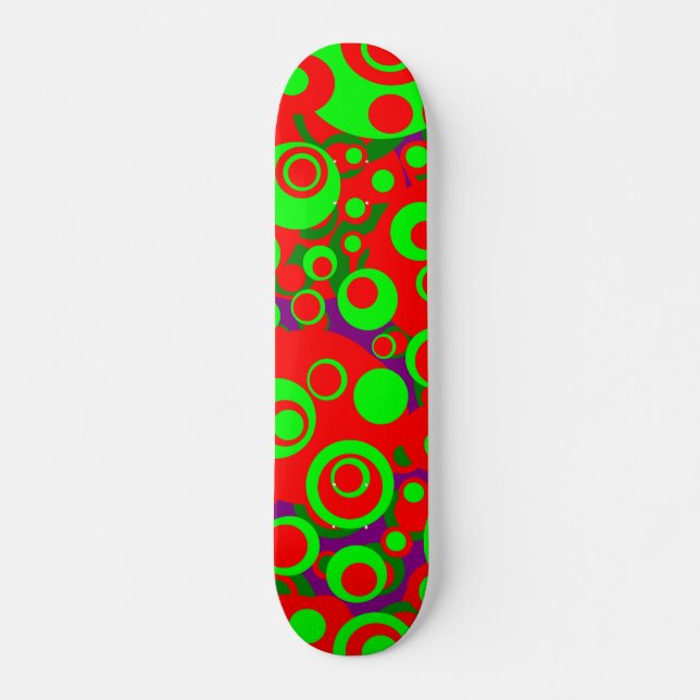 Abstract Bubbles 06 Skateboard Deck (Front)