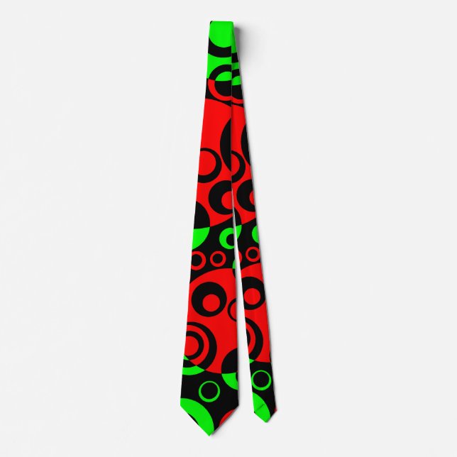 Abstract Bubbles 12 Neck Tie (Front)