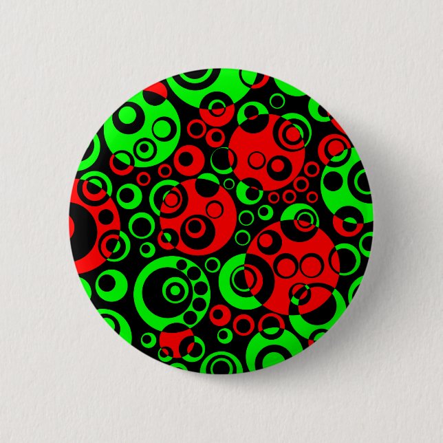 Abstract Bubbles 12 Pinback Button (Front)