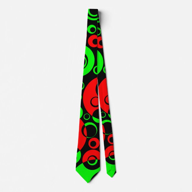 Abstract Bubbles 14 Neck Tie (Front)