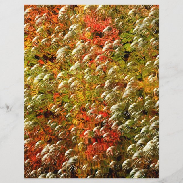 Abstract Bubbles Colors Scrapbook Paper (Front)