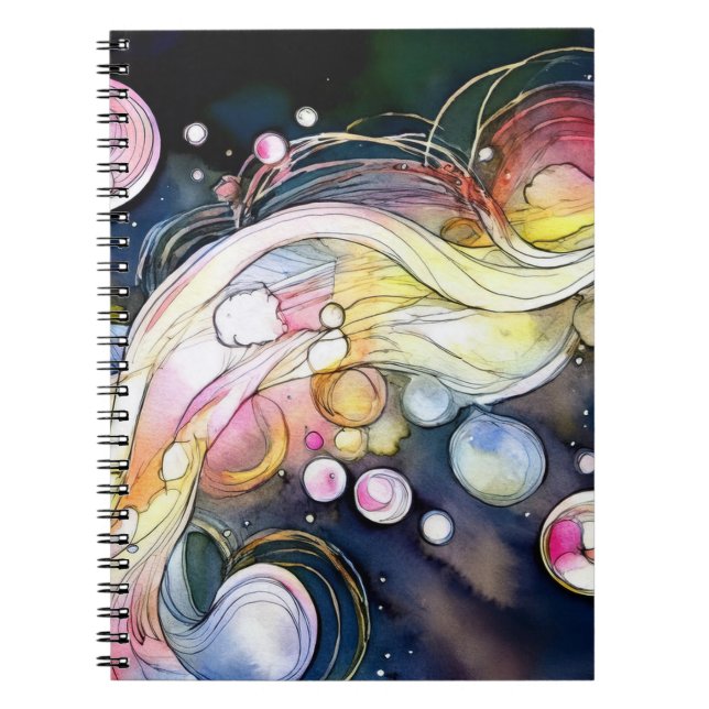 Abstract Bubbles Notebook (Front)