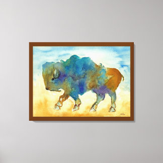 Abstract Buffalo Canvas Print