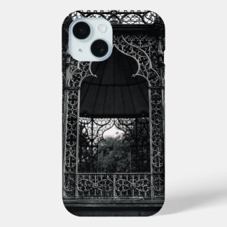 Abstract Building Black and White iPhone 15 Case
