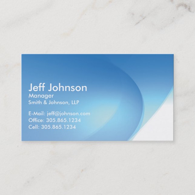 Abstract Business Card (Front)