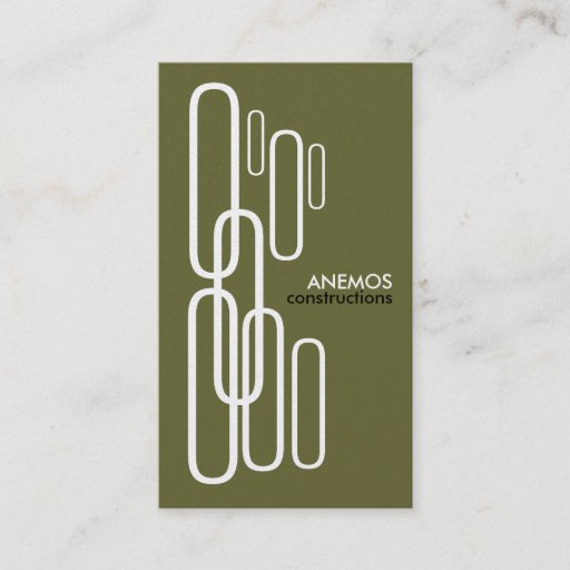 Customizable abstract business card