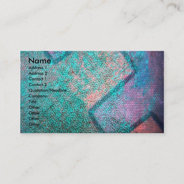 Abstract Business Card (Front)