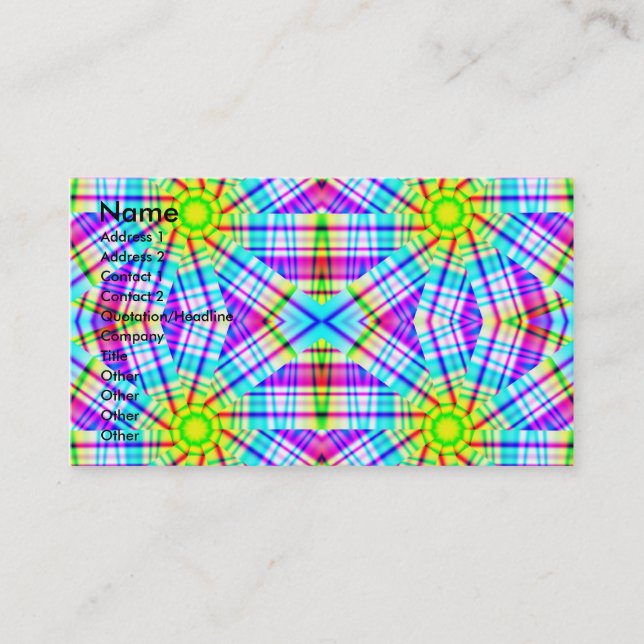 Abstract Business Card (Front)