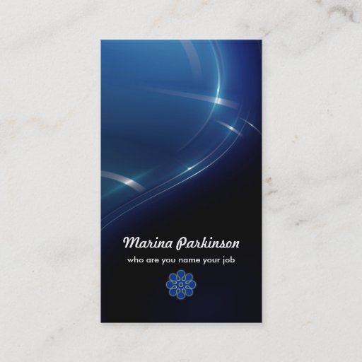 Customizable abstract business card