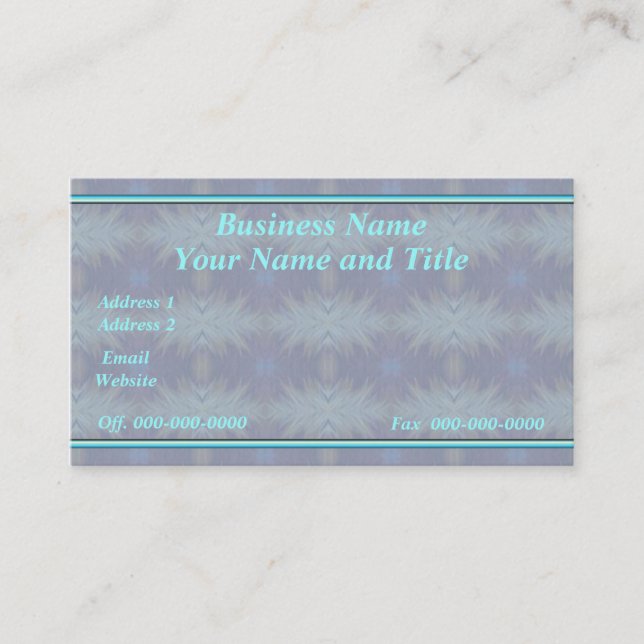 Abstract Business Card (Front)