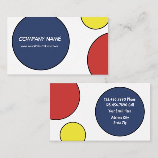 Customizable Abstract Business Cards