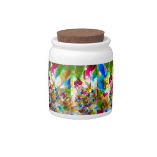 Abstract Butterflies Candy Jar